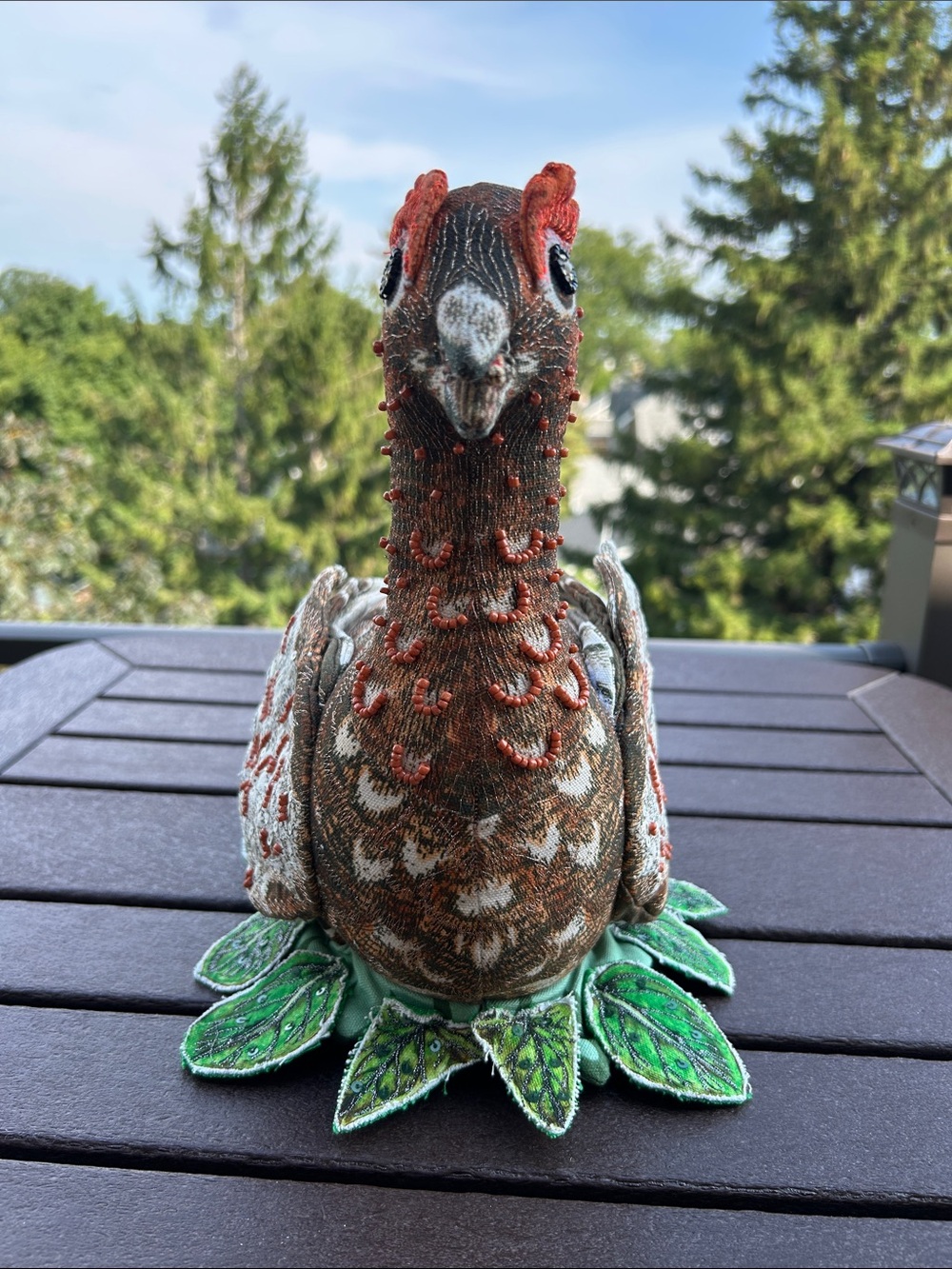 John Derian 2025 Handcrafted Grouse Pillow– New Without Tags